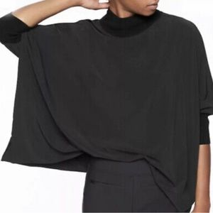 Athleta black poncho top